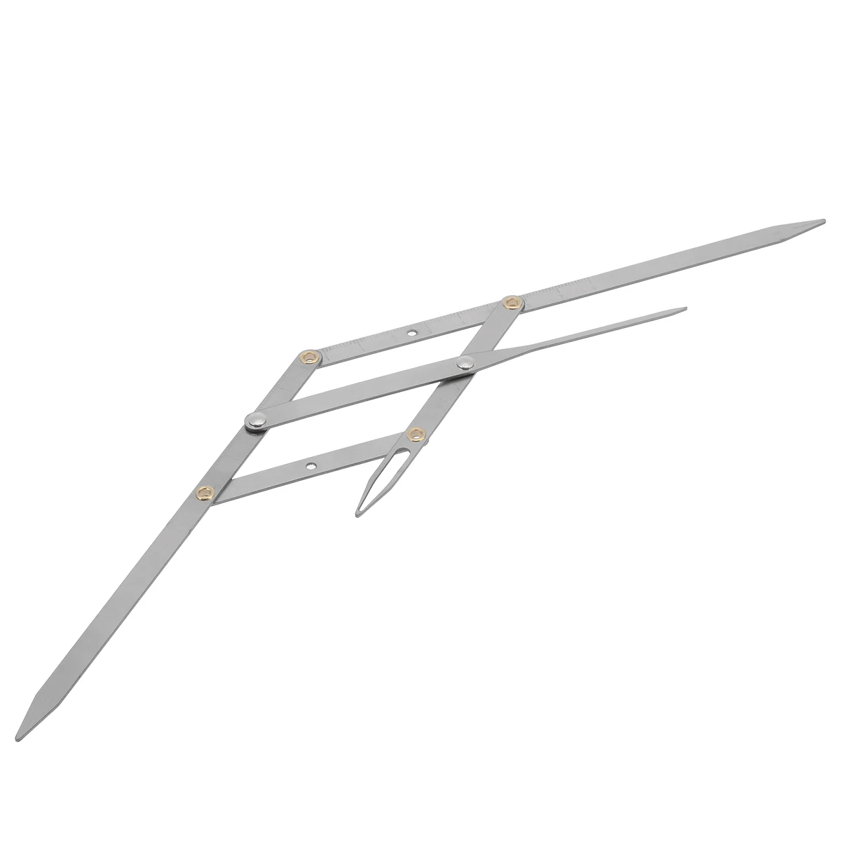 Shellhard 1pc Stainless steel Eyebrow Microblading Permanent Eyebrow Calipers Ruler Makeup Measure Tool Mean Golden Eyebrow
