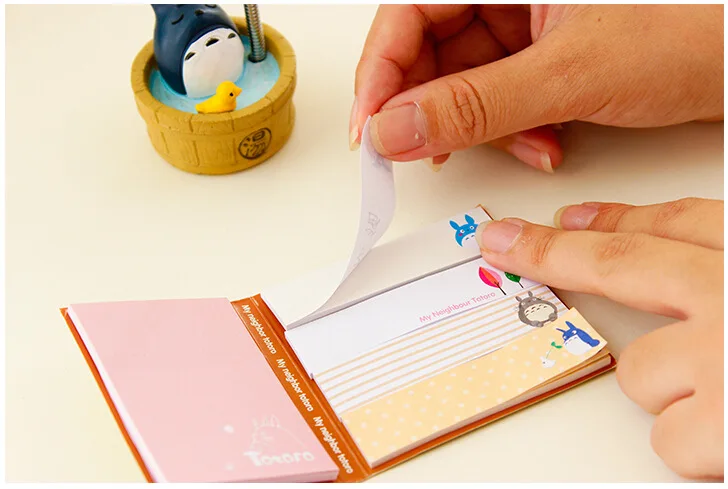 Kawaii корейский мультяшный Baymax Doraemon Totoro N times Sticky Memo Note Book Message Tab блокнот стикеры блокнот блокноты канцелярские принадлежности