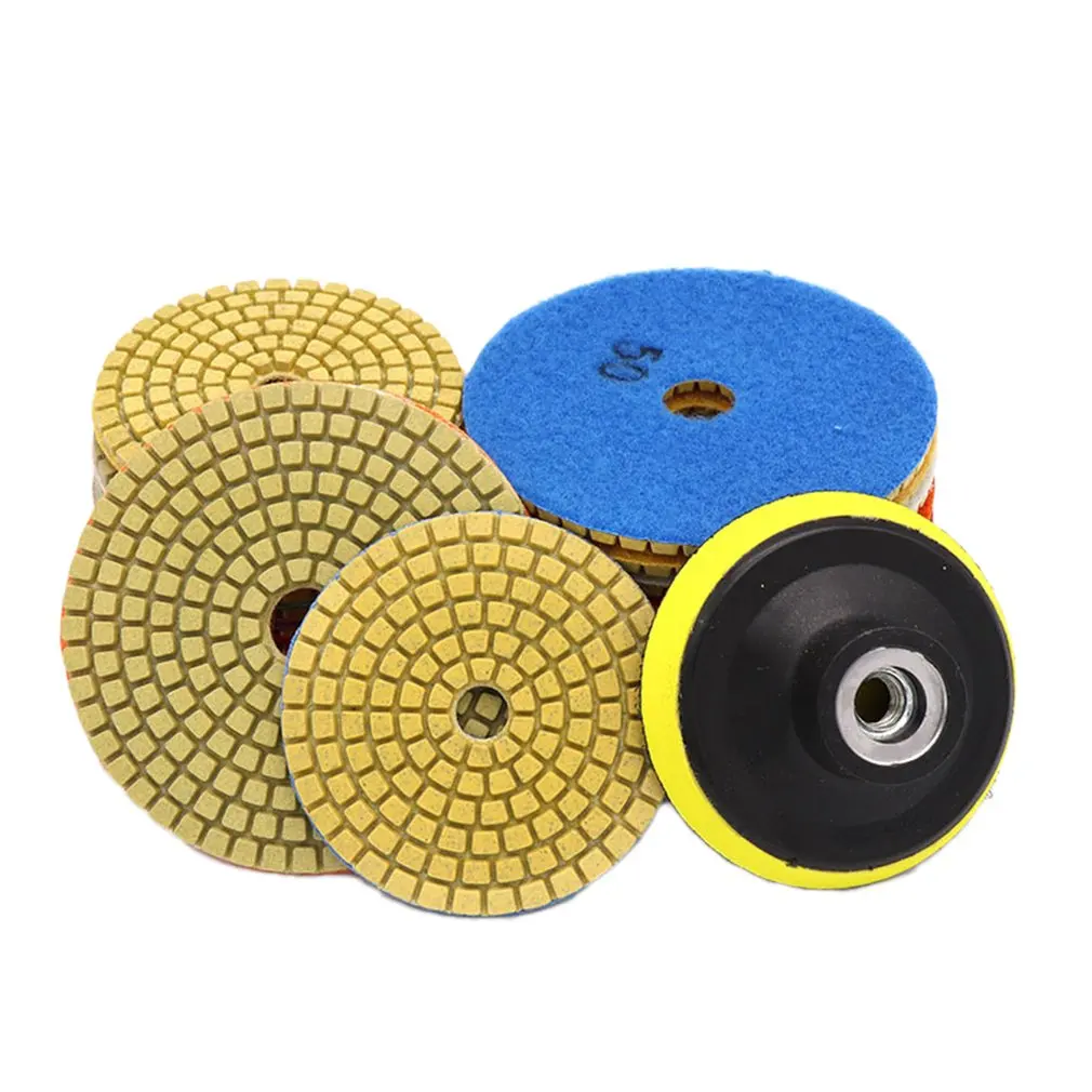 3 Inch Diamond Polishing Pads Durable Granite Stone Polishing Mat Portable Sanding Disk For Granite Marble