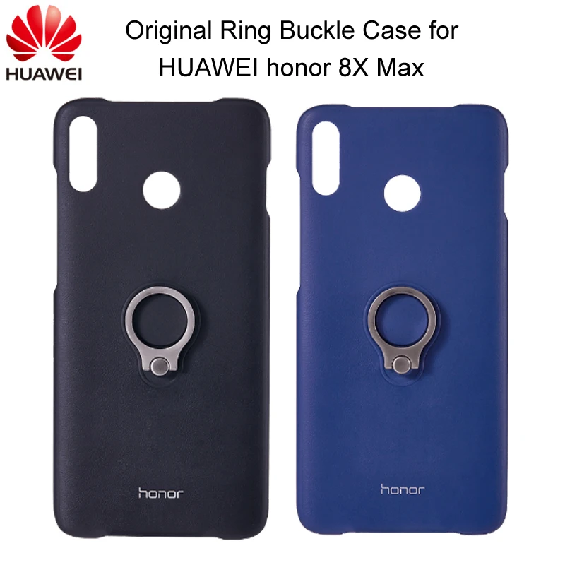 

Official Original HUAWEI honor 8X Max PC Case Hard Back Cover Ring Buckle Protective Plastic Case Stand Shell For honor 8X Max