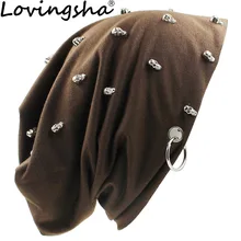 LOVINGSHA Autumn Hats For Men Women Fashion Hip-hop Winter Girl Skullies Hoop Design Ladies thin Beanies Men Hat Unisex HT074