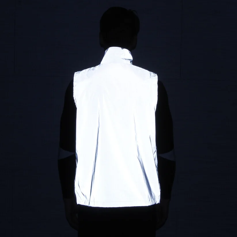 Мужская Светоотражающая куртка без рукавов, ночник, отражающий светильник, жилет для мужчин, хип-хоп, панк-рок, chalecos, ночной клуб, DJ, певица, костюм, забавная жилетка