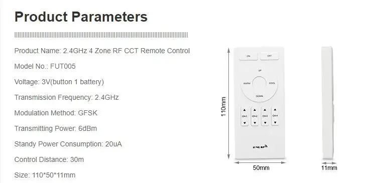 Milight 2,4 ГГц РЧ пульт дистанционного управления светодиодный сенсорный смарт-контроллер FUT089/FUT090/FUT092/FUT095/FUT096/FUT005/FUT006/FUT007 FUT099