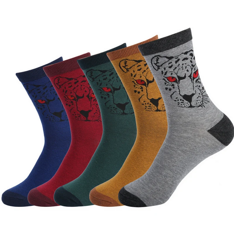 Мужские осенне зимние хлопковые носки с 3D рисунком|socks male|cotton sockssocks 5pairs |