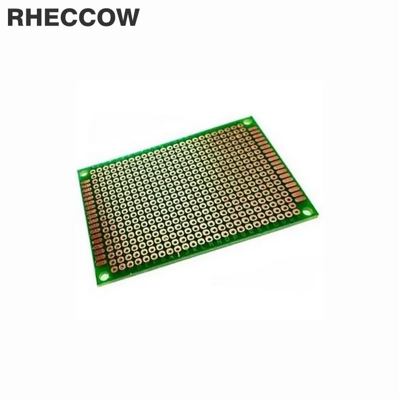 RHECCOW 30 шт./лот 5x7 см 5*7 1 6 мм стекло эпоксидная FR4 прототипирование покрытое
