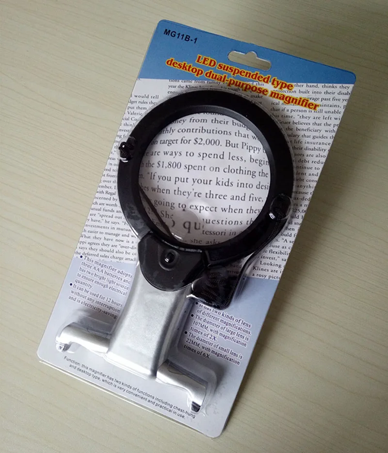 Us 1127 43 Di Scontoeyeshot Lampada Lente Di Ingrandimento Con Luce Ricamo 2x Hands Free Lens 5x Per Il Ricamo Lente Di Ingrandimento Con Led