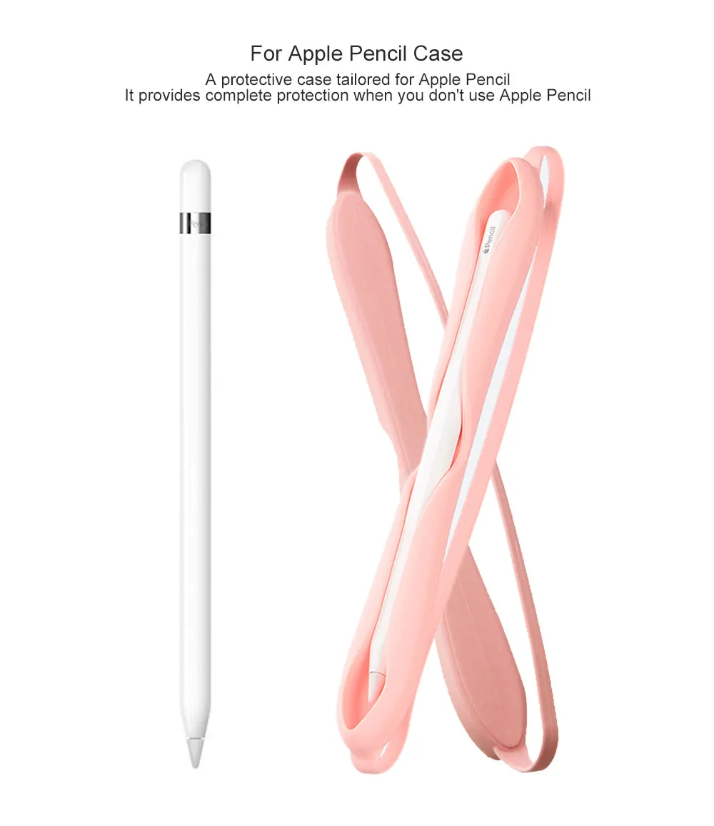 Ascromy Мягкий силиконовый чехол для Apple Pencil 1st 2nd Generation нескользящий защитный чехол для iPad канцелярские аксессуары