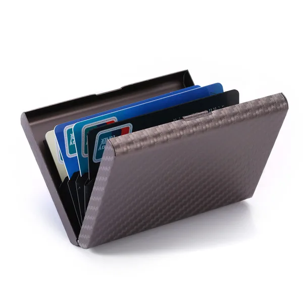 Унисекс карбоновый RFID кошелек для карт металлический пластиковый держатель для карт дорожный кошелек держатель для паспорта органайзер для документов кошельки