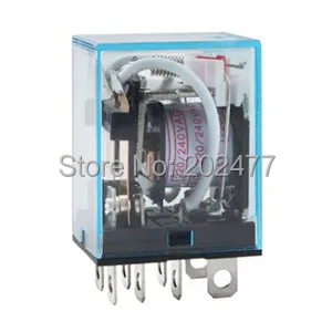 10pc/lot DPDT 8 Pin AC12V 24V 36V 110V 220V 380V Power Electromagnetic Relay JQX-13F LY-2NJ HH62P | Автомобили и мотоциклы
