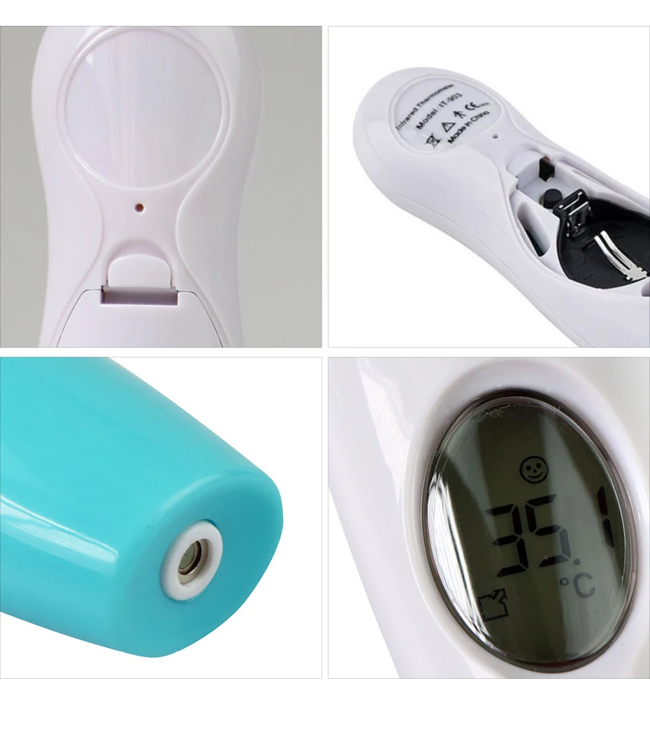 Детский термометр ЖК-цифровой медицинский термометр для здоровья бесконтактный термометр для тела 4 в 1 Многофункциональный инфракрасный термометр