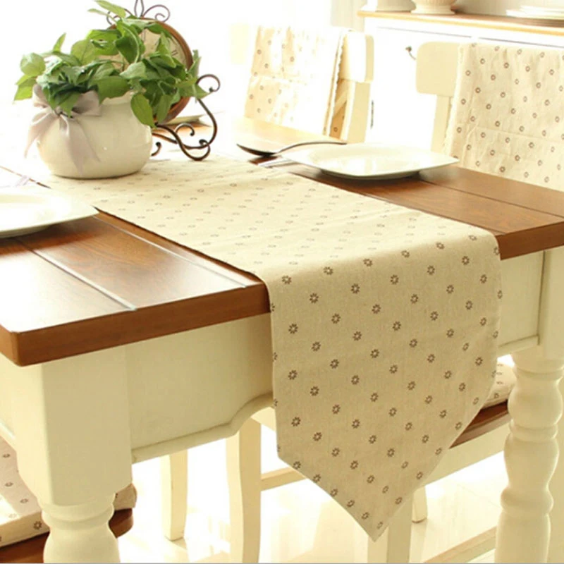 High Grade Modern Luxury Table Runner Cotton&linen Super Quality Tea Coffe Table Runner for