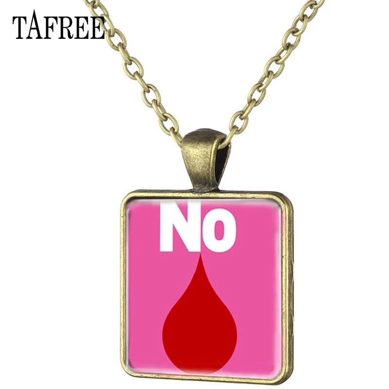 TAFREE, винтажное ожерелье с квадратными подвесками, ожерелье с подвеской, бронзовая цепочка, женское ювелирное изделие, QF90 - Окраска металла: QF88