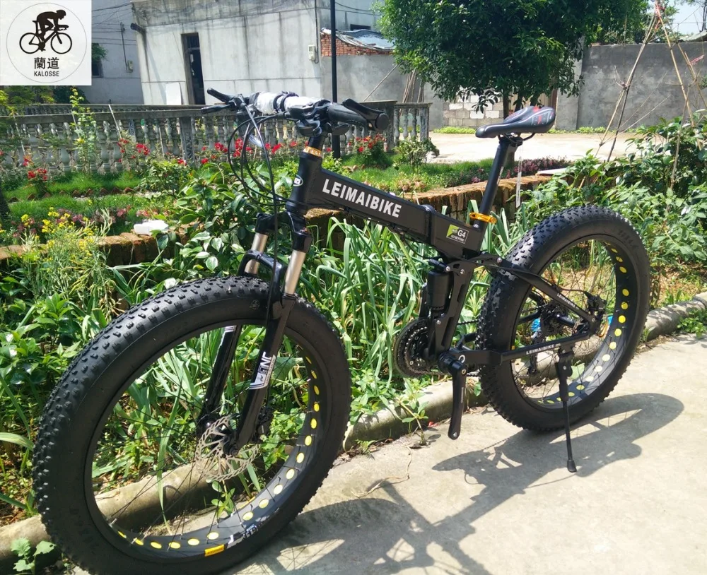 Discount Kalosse   new cycling bicicleta mountain bike  bicycle 21/24/27/30 speed  26*4.0 tires  snow/beach   mountain bicycle 3