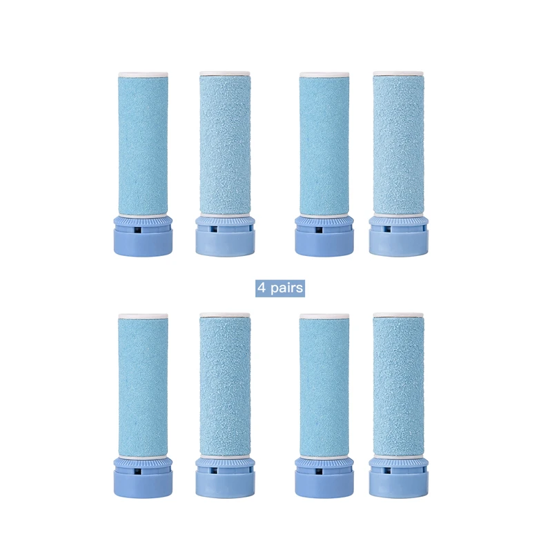 

8Pcs Replacements Roller Heads For Pro Pedicure Foot Care Tool Feet Electronic Feet Hard Skin File Rollers Dead Skin Remover