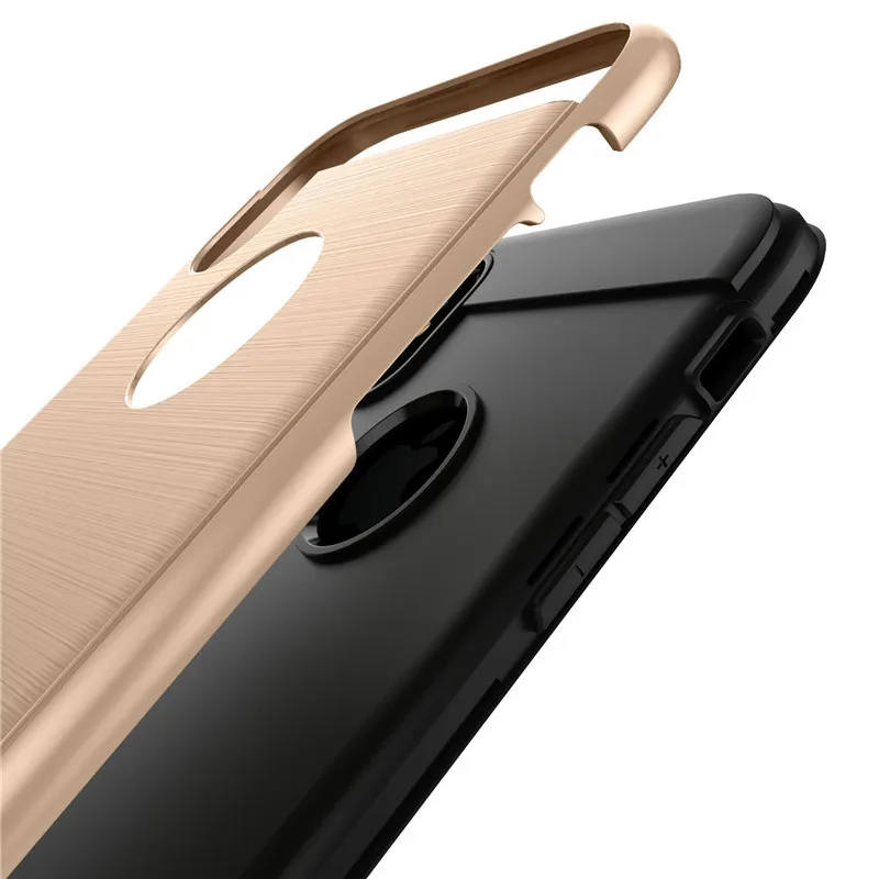 Для iPhone 8 7 6 S Plus X случае Роскошные Матовый Гибридный Броня PC + Мягкая силиконовая