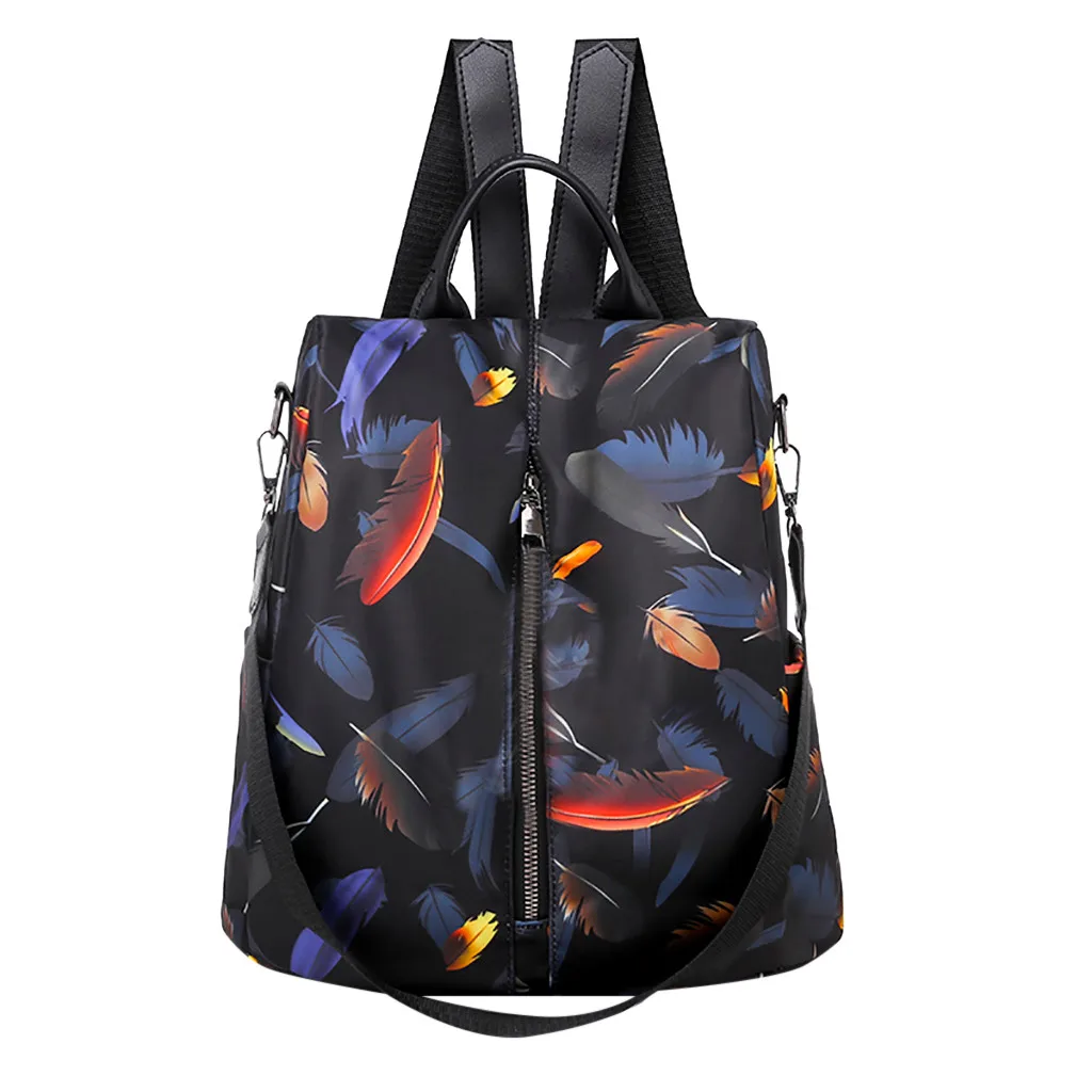 

Women Backpack Purse Nylon Anti-theft Waterproof Casual Convertible Rucksack Lightweight School Shoulder Bag Crossbody Bag