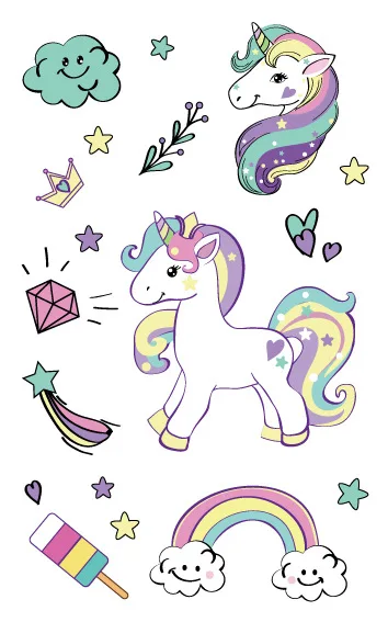 5-Sheet-Unicorn-Child-Tattoo-Sticker-DIY-Stick-Label-Pink-Cute-Cartoon-Girl-Hand-Account-Decor.jpg_640x640 (5)