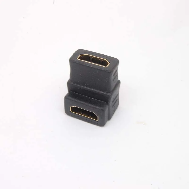 10 قطعة 90 درجة HDMI أنثى إلى أنثى المقرنة النجار كابل محول التوصيل PC TV