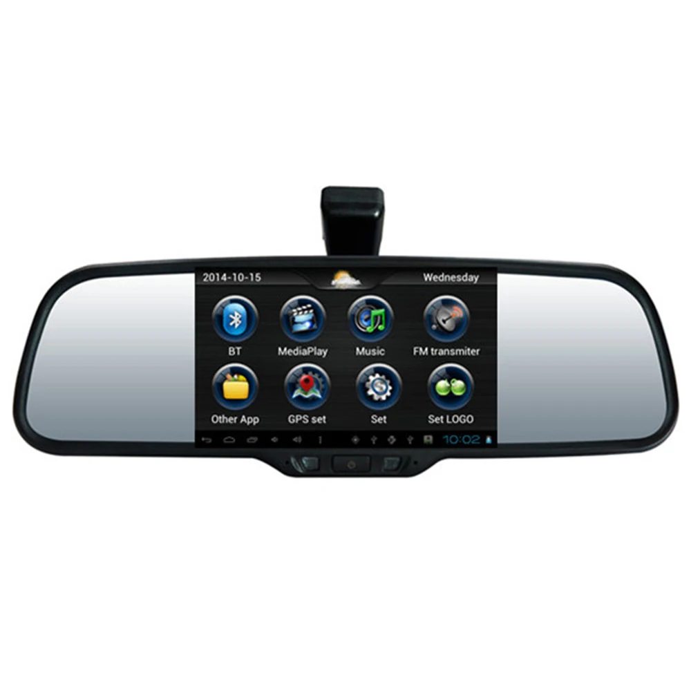 Зеркало заднего вида DVR gps Navi для hyundai IX25 IX35 IX45 stantafe Elantra Verna СОНАТА Sorento Sportage Android Auto