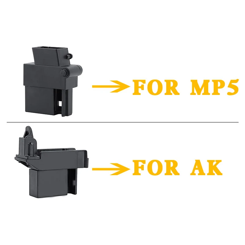  Tactical Airsoft M4 BB Speed Loader Adapter Converter to Adapt AK G36 MP5 Magazine for Hunting Mili