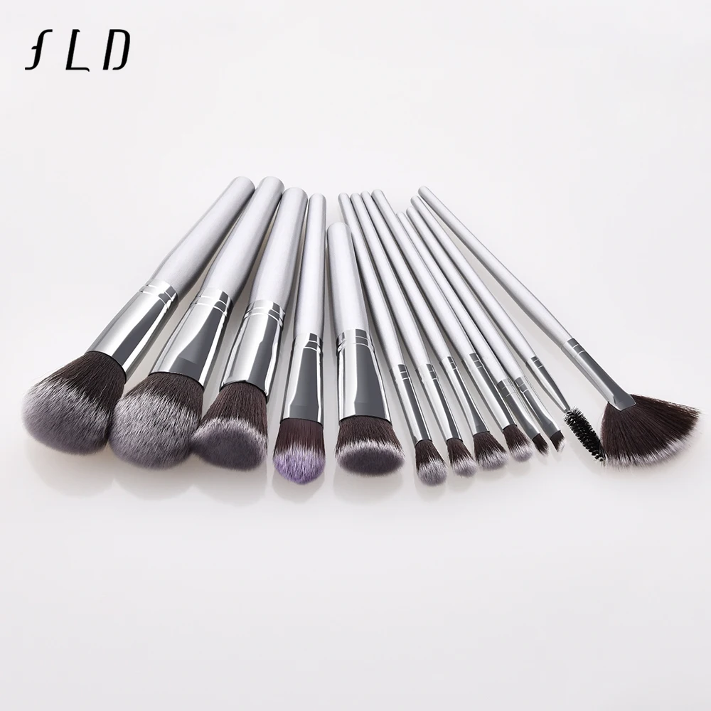 

FLD High Quality 13pcs Makeup Brush Set Face Powder Fan Brushes Set Concealer Eye Shadow Make up Brushes Set Eyeliner Brush