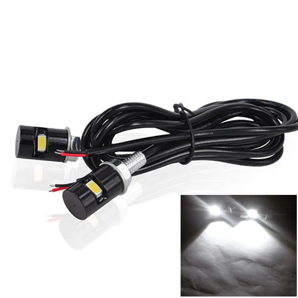 2pcs Motorcycle LED Number Plate Light Car Trunk License Number Plate