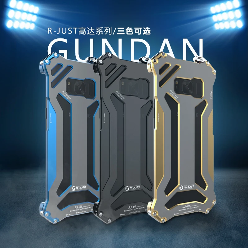 imágenes para R-just sfor samsung galaxy s8 case espacio de lujo de aluminio de metal fuerte armadura carcasas para samsung galaxy s8 plus phone case cubierta imágenes para R-just sfor samsung galaxy s8 case espacio de lujo de aluminio de metal fuerte armadura carcasas para samsung galaxy s8 plus phone case cubierta