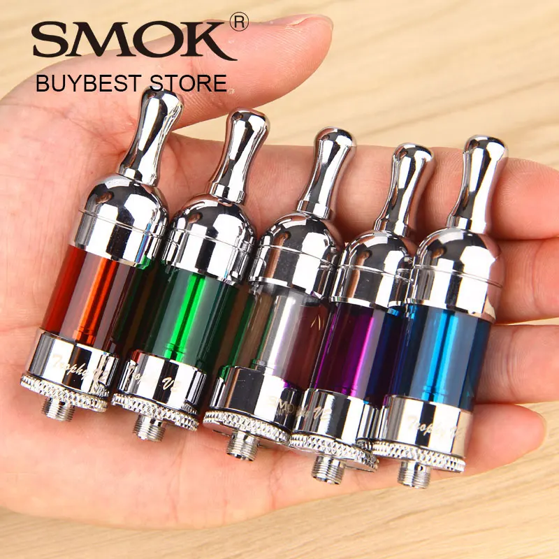 

Clearance SMOK Trophy Tank 5ml Huge capacity Bottom Coil Pyrex Glass Tank Atomizer High Quality 1.8ohm Coils 100% Original