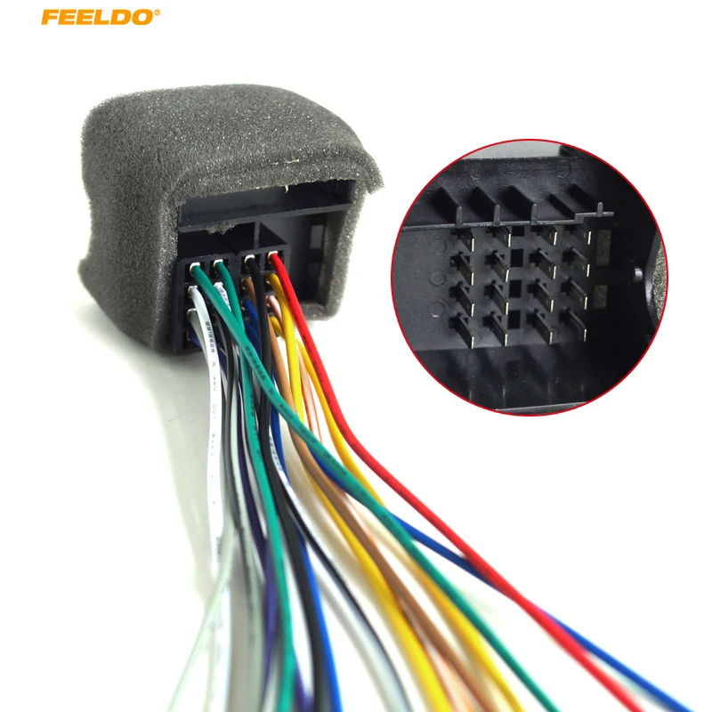 Feeldo Car Cd Player Radio Audio Stereo Wiring Harness