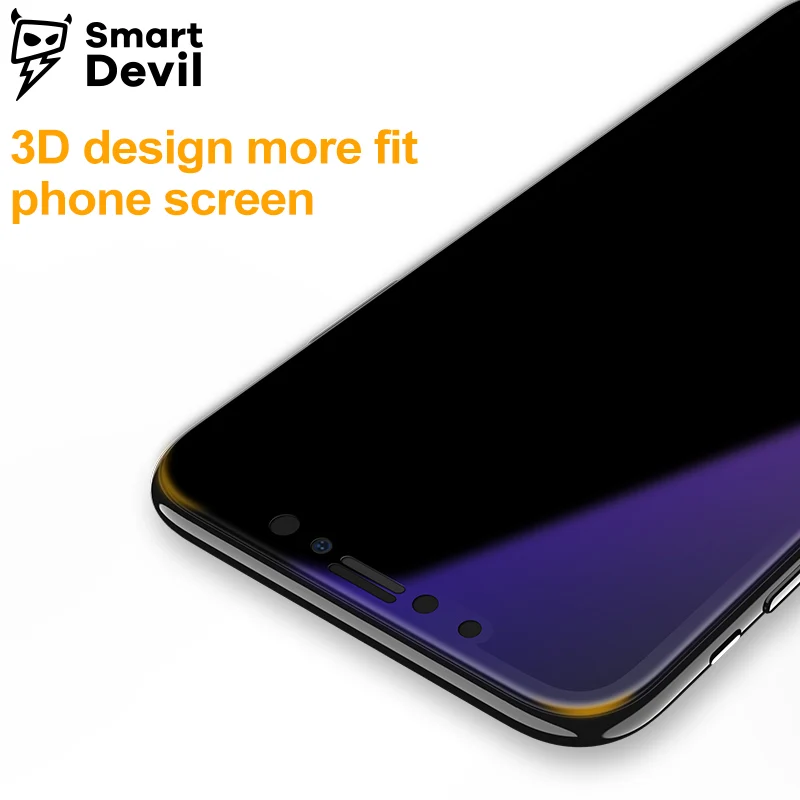 Защитная пленка для экрана SmartDevil 3D 9H iphone X с полным покрытием из закаленного
