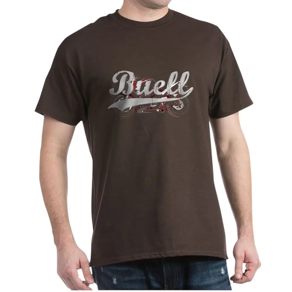 Темно-синяя футболка CafePress Buell из 100% хлопка (604258579) | Мужская одежда