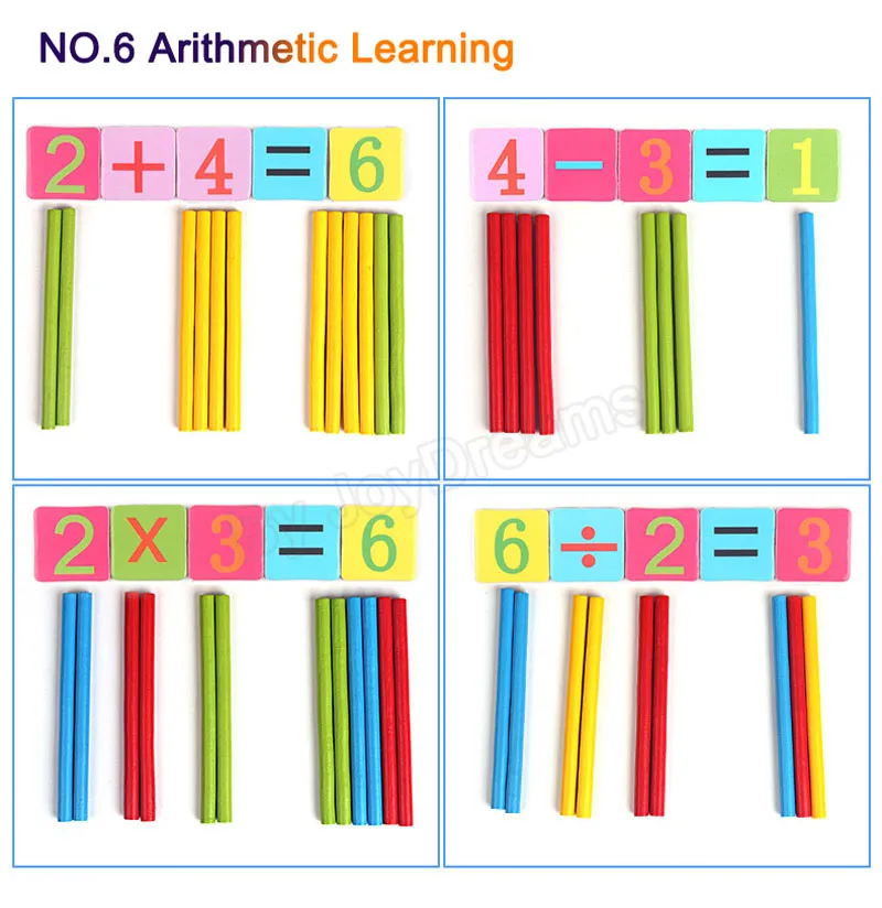 Детские математика игрушка! деревянная палка Магнитная математики головоломки образования число игрушки вычисления Игры Обучения счету