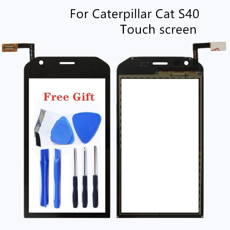 

For Caterpillar CAT S40 Flat Touch Screen Repair Parts 100% Test Black 4.7" Touch Screen Tablet Brand New Free Shipping