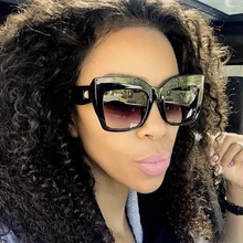 HBK, сексуальные, трендовые, кошачий глаз, солнцезащитные очки для женщин, новая мода, толстая оправа, брендовые, Ретро стиль, кошачий глаз, солнцезащитные очки, Oculos de sol, мужские, UV400