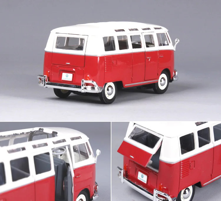 1/24 Volkswagen автобус Самба литая модель машины Модель ретро автобус| |