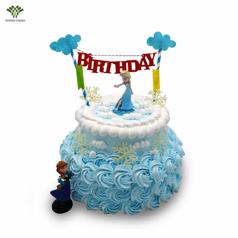 Blanche Neige Et Les Sept Nains Gateau D Anniversaire Topper Elsa Anna Gateau D Anniversaire Decoration Princesse Action Figure Fille D Anniversaire Cadeau Aliexpress
