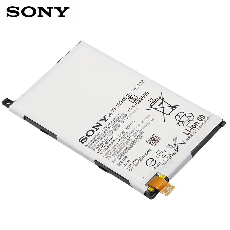 Оригинальный аккумулятор для телефона Sony LIS1529ERPC Xperia Z1 mini Compact D5503 M51w емкость 2300 мАч
