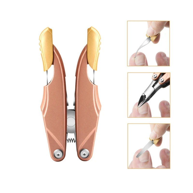 

2019 Foldable Feet Toe Nail Clippers Paronychia Nail Cutter For Thick Or Ingrown Toenails Nail Treatments