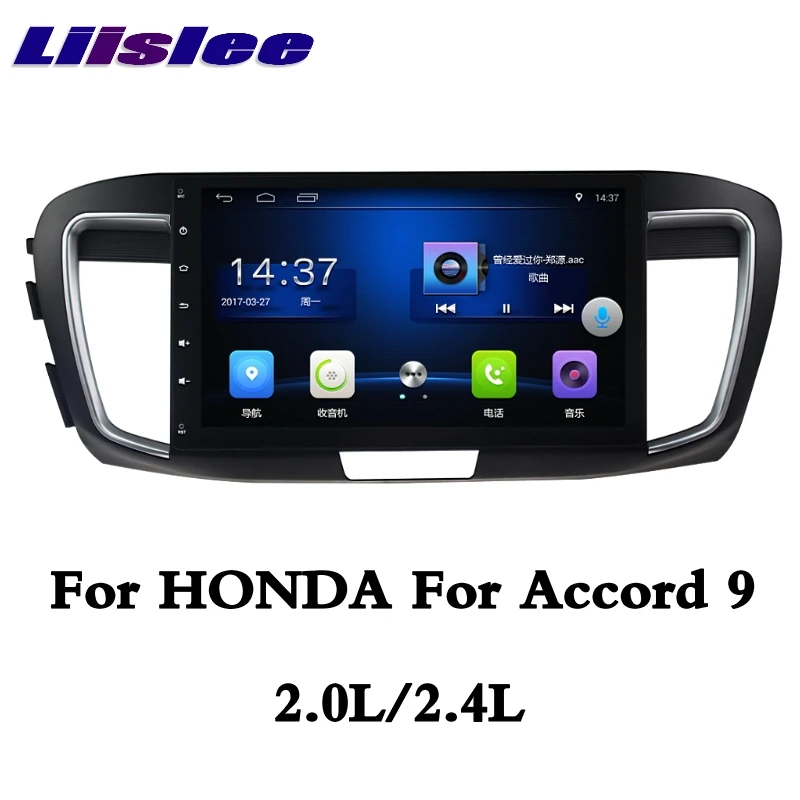 Для HONDA для Accord 9 2.0L 2.4L 2013~ LiisLee Автомобильный мультимедийный gps аудио Радио стерео стиль навигация NAVI карта