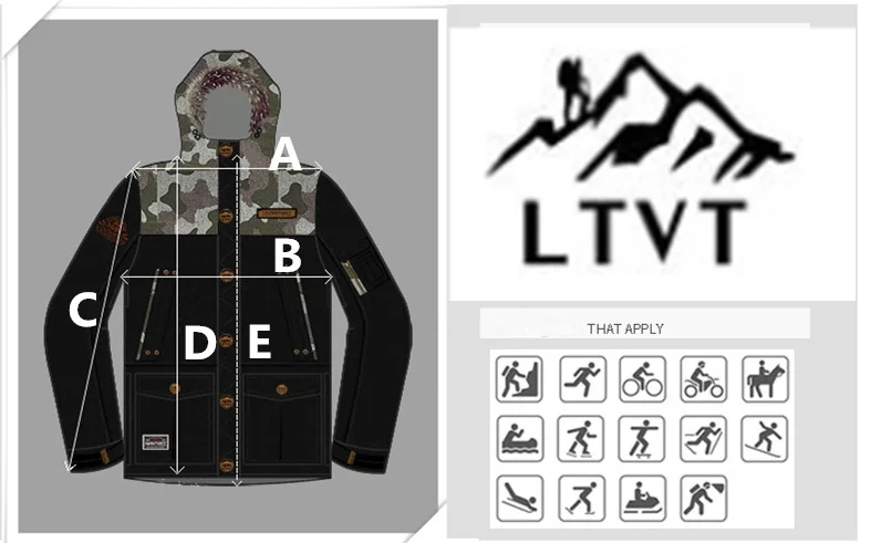 LTVT, мужской, женский лыжный костюм, шпон, двойной, сноуборд, одежда, костюм, водонепроницаемый, тонкий, стеганый, Корейская версия, стиль, женские лыжные наборы