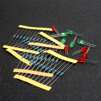 

1/4W 220 OHM 1K 10K 100K Resistor Kit for Arduino Raspberry Pi