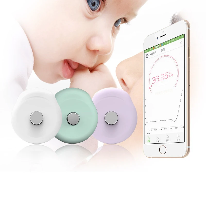 

Baby Thermometer Intelligent Wearable Safe Thermometer Bluetooth 4.0 Smart Baby Temperature