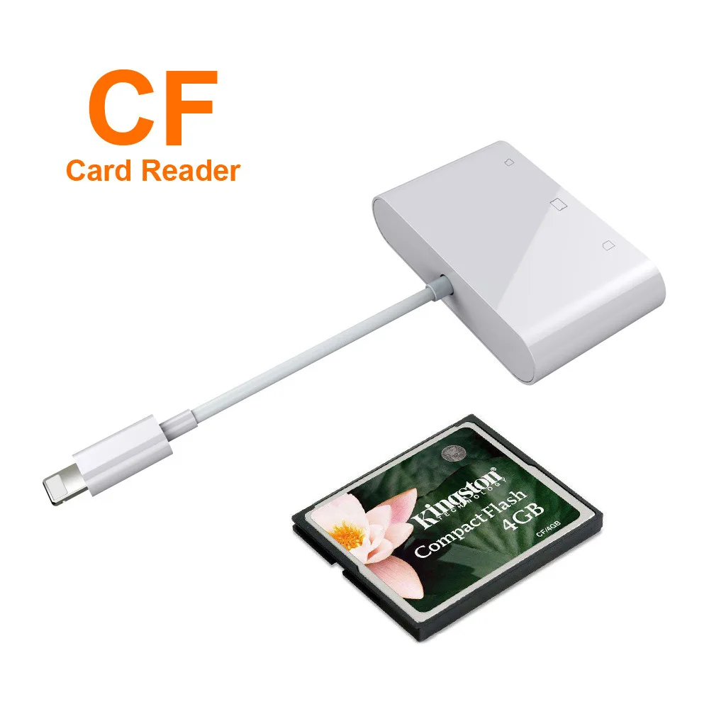 6in1 SD TF SDHC CF XD M2 Card Reader зарядки адаптер для IPhone XS MAX XR 3in1 SD TF CF карта писатель для IPhone X 5S 6 7 8 плюс