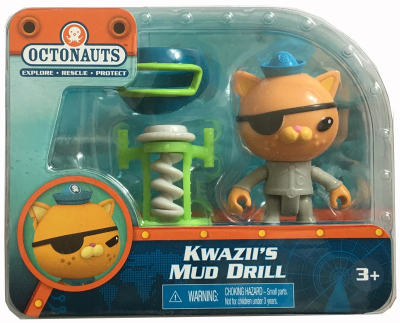 

Octonauts action figures Kwazii's mud drill child Toys 6-8cm