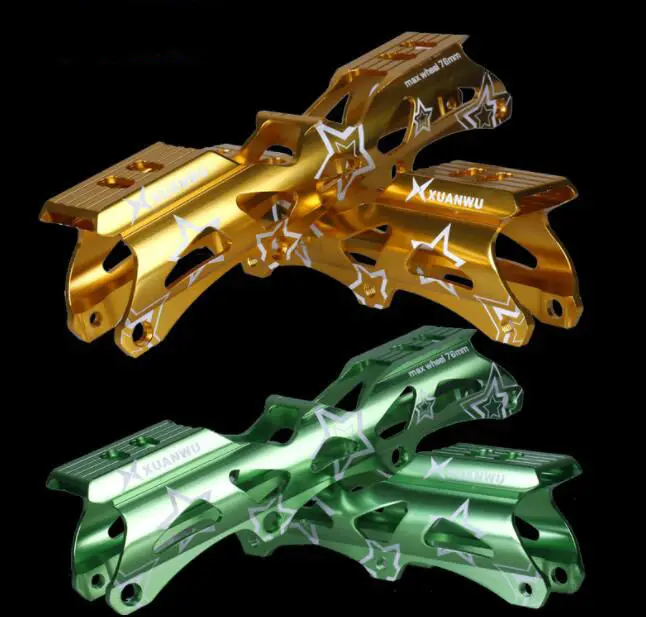 جودة الألومنيوم الإطار 231 & 243 ملليمتر patins مضمنة الأسطوانة تزلج تزلج racks تزلج fsk تعرج مضمنة شفرة حامل ، شحن مجاني