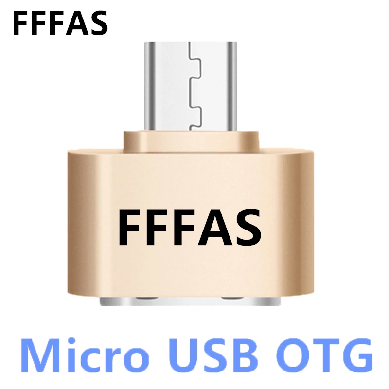

FFFAS 2.0 Alloy Android Micro USB OTG Cable Adapter Mini Converter for usb flash Drive Mouse keyboaed Hand Shank Card Reader PC