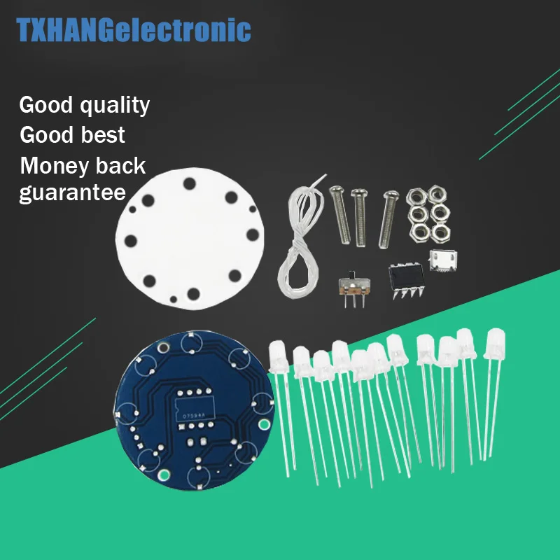 

DIY Christmas Star Flashing Round LED Cylinder Kit with 23 Breathing Effect