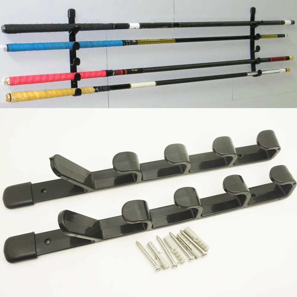 

2pcs/lot Garage/Warehouse/Shelves Fishing rod Organizer Stand Shop Display Holder Rack
