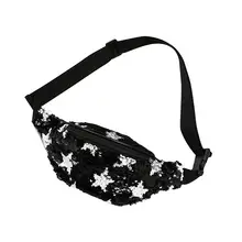 Sequin поясная сумка город беговые сумки для женщин звездный узор поясная сумка уличная спортивная сумка Спортивные дорожные сумки через плечо