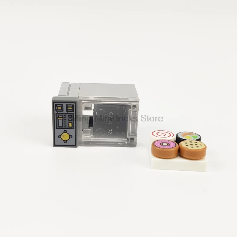 

Single sale CPJ179 locking city moc Household products microwave oven food dessert large particles DIY blocks brick Set Kid toys